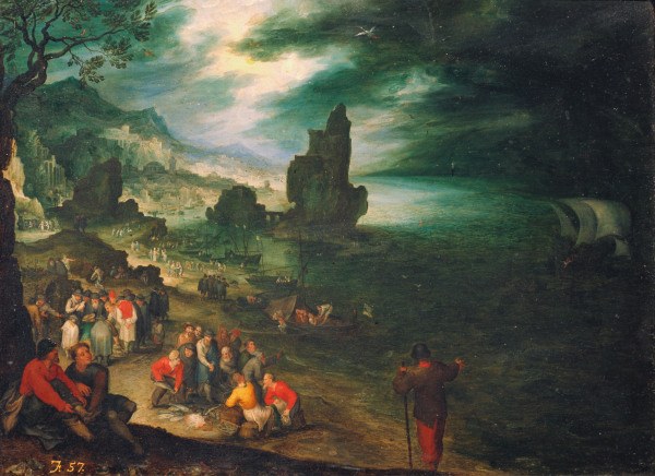 J.Brueghel d.E. / Coastal Landscape a Jan Brueghel il Giovane