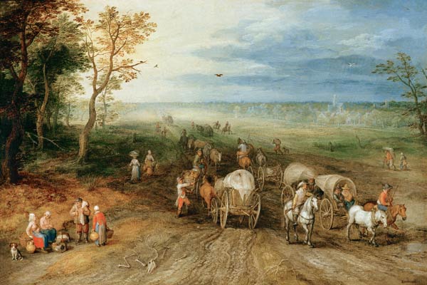 J.Brueghel t.E. / Landscape / c.1610 a Jan Brueghel il Giovane