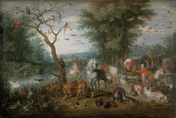 Paradise Landscape with Animals a Jan Brueghel il Giovane