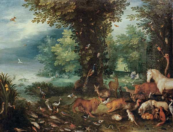 Paradisical landscape / J.Brueghel a Jan Brueghel il Giovane