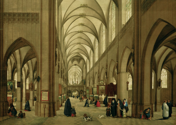 Steenwijk u.Brueghel, Antwerp.Kathedrale a Jan Brueghel il Giovane