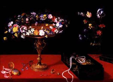 A Still Life of a Tazza with Flowers a Jan Brueghel il Giovane