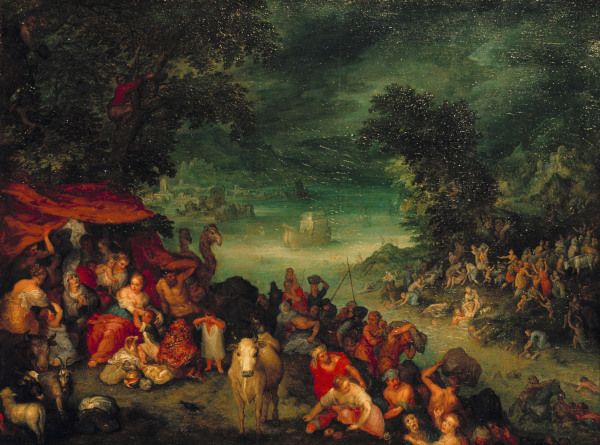 The Flood with Noah s Ark/Brueghel/1601 a Jan Brueghel il Giovane