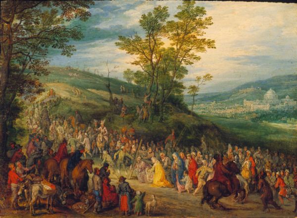 The Way to Calvary / Brueghel / c.1606 a Jan Brueghel il Giovane