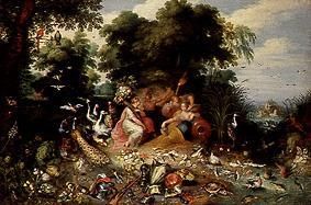 (the four elements executed together with Jan van boiler) a Jan Brueghel il Giovane
