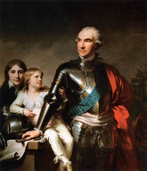 Ritratto del Conte Stanis&#322;aw Szcz&#281;sny Potocki (1753-1805) con i figli