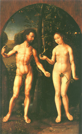 Adam and Eva a Jan Gossaert