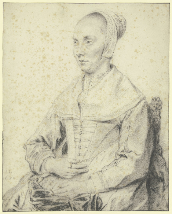 Bildnis einer in einem Sessel sitzenden Dame nach links a Jan Lievens