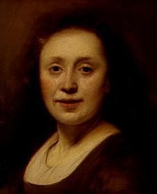 Half-length portrait of a young woman with open hair a Jan Lievens