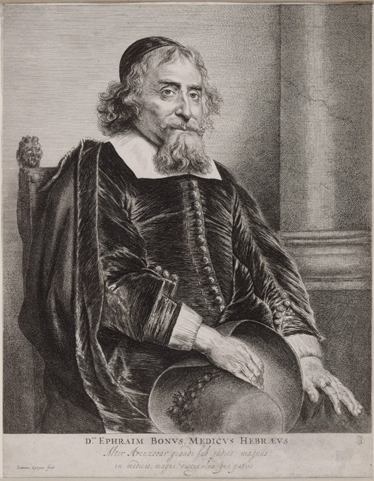 Portrait of Ephraim Bueno a Jan Lievens
