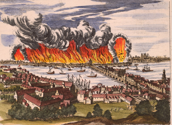 Great Fire of London , Luyken a Jan Luyken