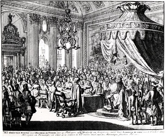 Revocation of the Edict of Nantes, on 22nd October 1685 a Jan Luyken