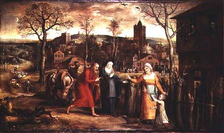 The Holy Family Turned Away from the Inn a Jan Massys or Metsys