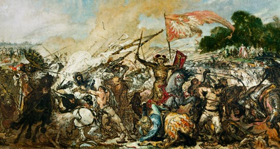 Battle near Tannenberg a Jan Matejko