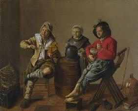 Two Boys and a Girl making Music