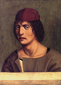 Portrait of a young man (self-portrait) a Jan Polack