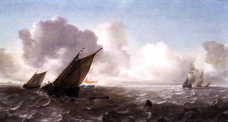 Shipping Offshore in a breeze a Jan Porcellis