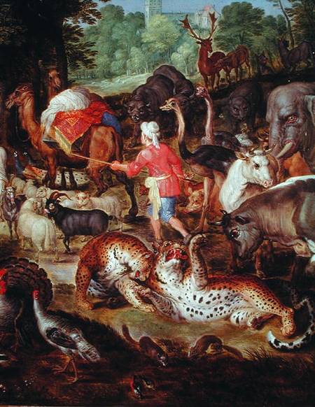 Noah's Ark, detail of the right hand side, after a painting by Jan Brueghel the Elder a Jan Snellinck