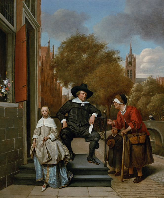 The Burgher of Delft and his Daughter a Jan Havickszoon Steen