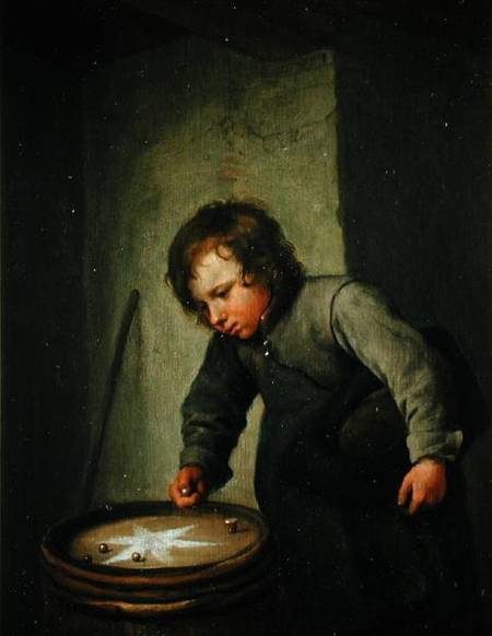 Boy Playing with Marbles a Jan Havickszoon Steen