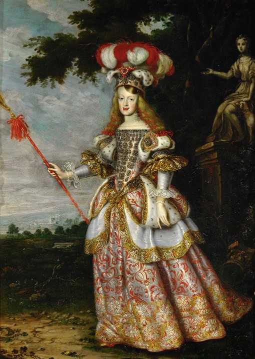 Margarita Teresa, Infanta of Spain (1651-1673), in a theatrical costume a Jan Thomas
