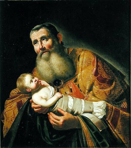 St. Simeon Presenting the Infant Christ in the Temple a Jan van Bijlert or Bylert