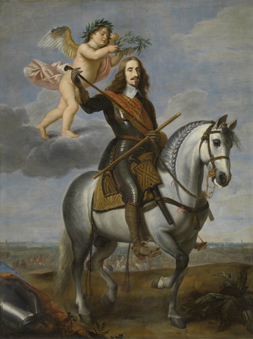 Equestrian portrait of Archduke Leopold Wilhelm of Austria (1614-1662) a Jan van den Hoecke