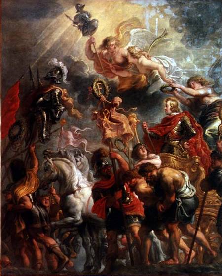 Triumphal Entry into Antwerp of Cardinal Infante Ferdinand of Spain a Jan van den Hoecke