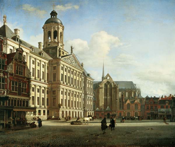 The New Town Hall, Amsterdam a Jan van der Heyden