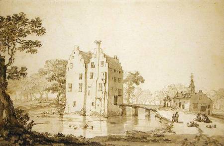 Zuylenburgh Castle (Slot Zuylen) a Jan van der Heyden