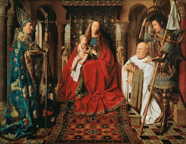 La Madonna del Canonico Georg van der Paele a Jan van Eyck