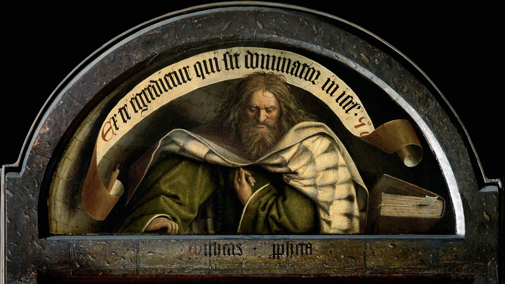 Prophet Micah , van Exck, Ghent Altar a Jan van Eyck