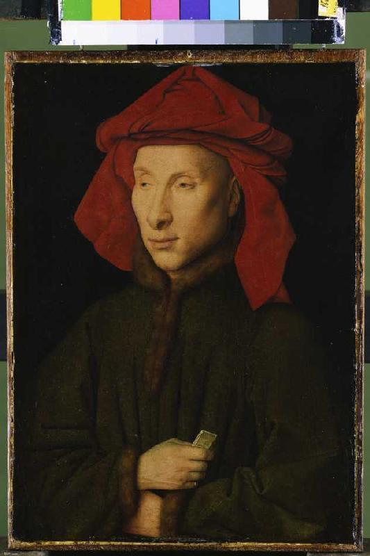 Portrait of the Giovanni Arnolfini. a Jan van Eyck