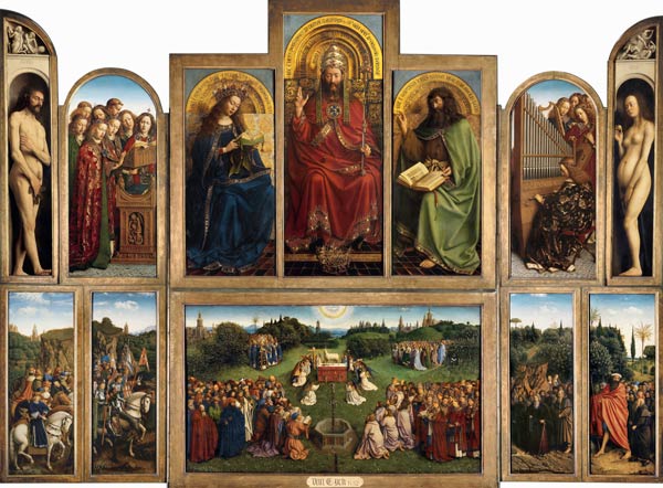 Genter altar, the admiration of the mystical lamb of (total) a Jan van Eyck