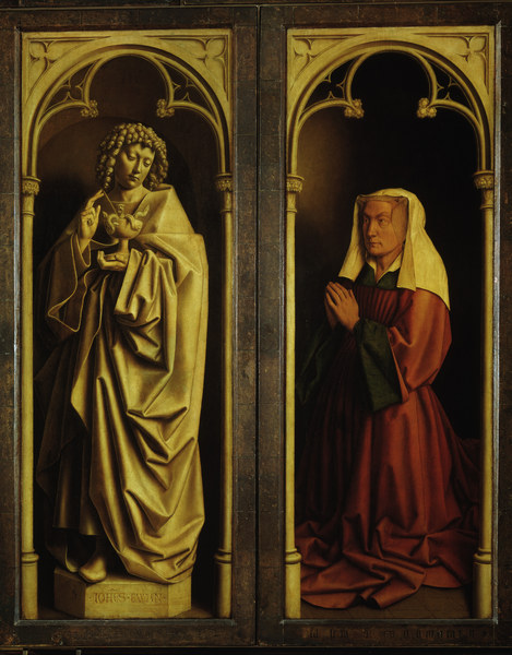Donor portrait , Ghent Altar a Jan van Eyck