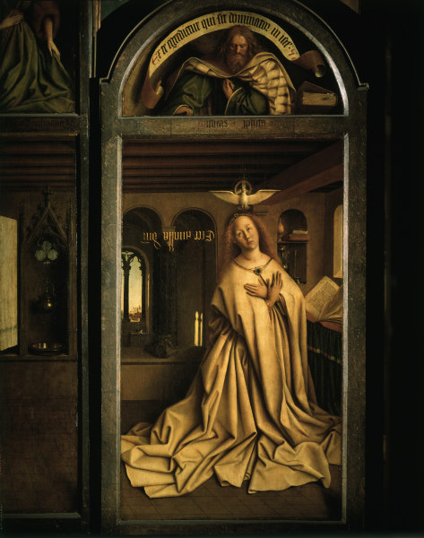 Ghent Altar, Mary a Jan van Eyck