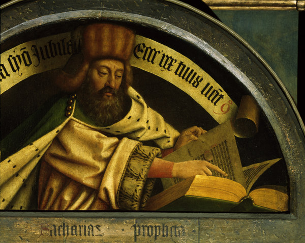 Prophet Zechariah, Jan v.Eyck,Ghent Altar a Jan van Eyck