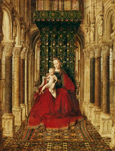 Madonna con bambino a Jan van Eyck