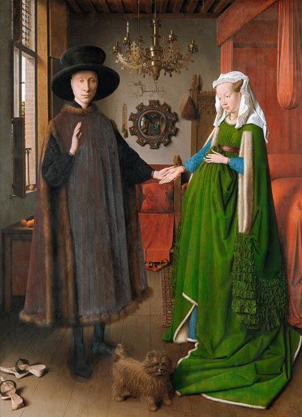 Wedding the Giovanni Arnolfini a Jan van Eyck