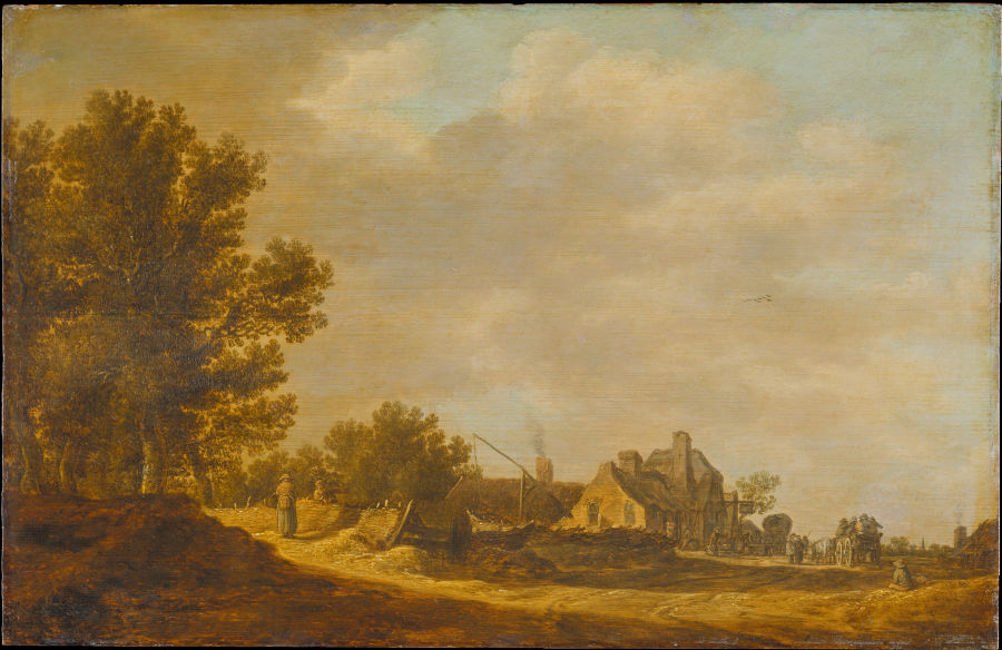 Landscape with Tavern a Jan van Goyen