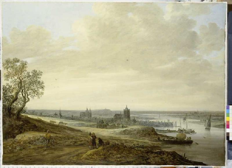 Panorama-Landschaft mit Blick auf Arnheim a Jan van Goyen