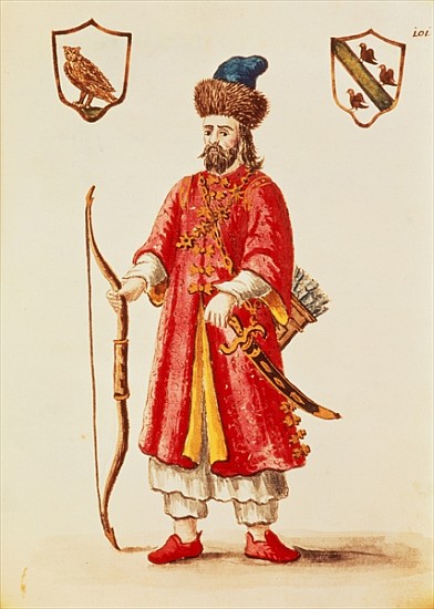 Marco Polo (1254-1324) dressed in Tartar costume a Jan van Grevenbroeck