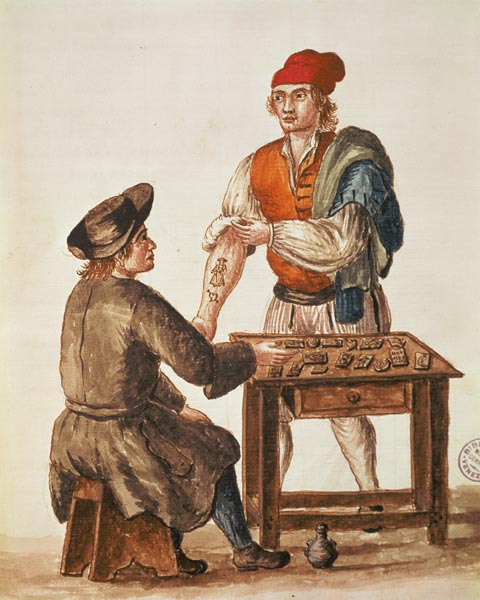 Venetian Tattooer a Jan van Grevenbroeck