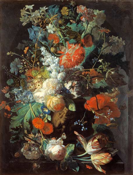 Stilleben mit Blumen a Jan van Huysum