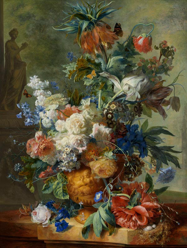 Still Life with Flowers a Jan van Huysum