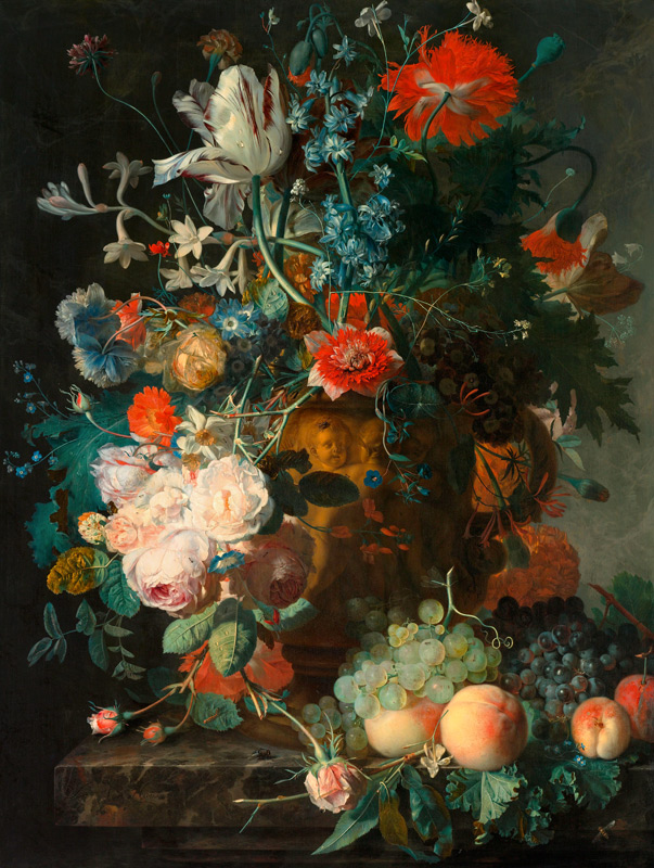 Stillleben mit Früchten und Blumen a Jan van Huysum