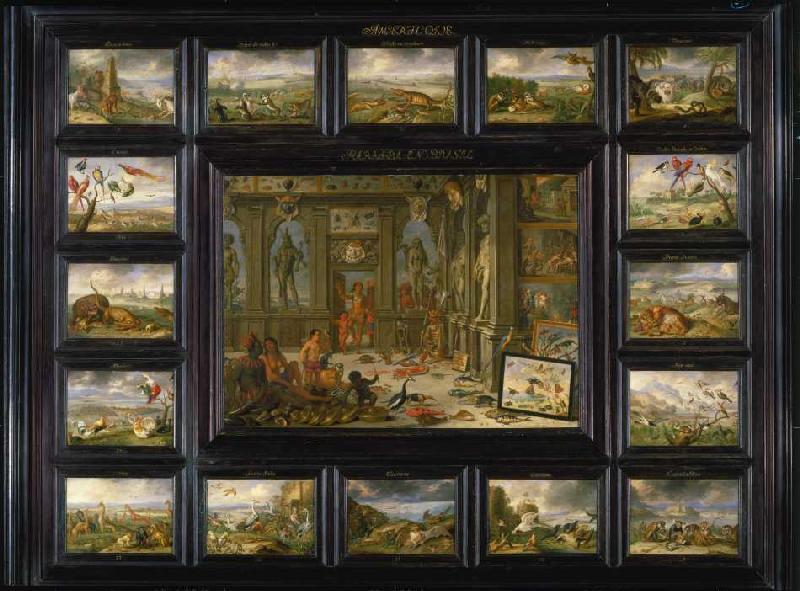 Panel 'America', cycle 'The Four Continents' a Jan van Kessel il vecchio