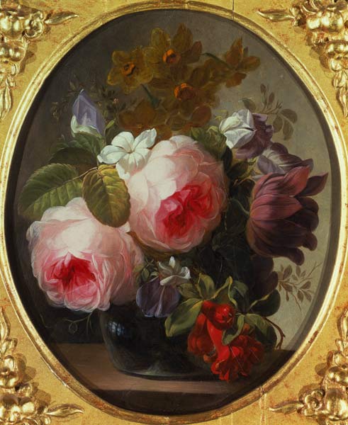 Roses and Other Flowers in a Vase a Jan van Os