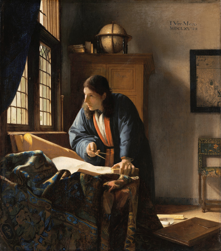 The Geographer a Johannes Vermeer 