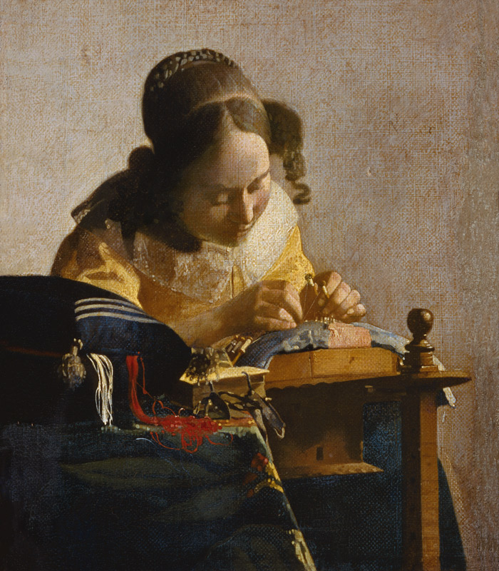 La merlettaia a Johannes Vermeer 